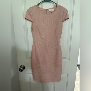 Elegant Peach Textured Dress